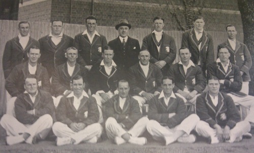 'Dodger' is third from the right at the back, this was the 1924-25 Ashes team.  He doesn't look like a dancer!